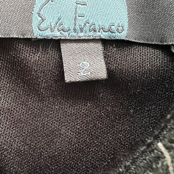 Eva Franco dress black white stripes sz 2 XS WY221AN  office business - Picture 11 of 11